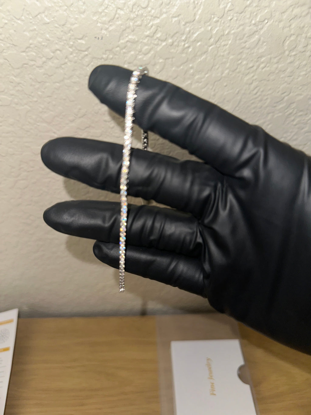 Moissanite Silver Tennis Bracelet 3mm